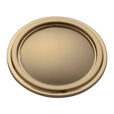 Brushed Satin Brass Round Cabinet Knob Multipack