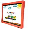 LINSAY 10.1"Octa Core 128GB Storage Android 14 Tablet with Yellow Kids Defender Case - 3 of 4