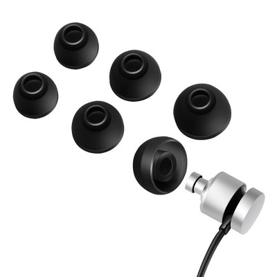 Insten 3 Pairs Silicone Replacement Ear Tips for All 4.5-5.5mm Nozzle Earphones/True Wireless Earbuds/In-Ear Headphones with Storage Box (S/M/L)