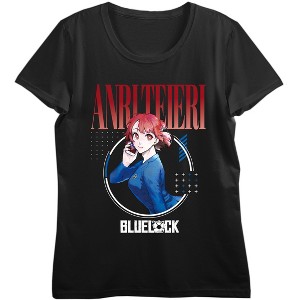 Blue Lock Anri Teieri Secretary Outfit Graphic Tee for Women-Small