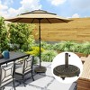 Outsunny Patio Umbrella Base, 46 lbs Umbrella Base with Wheels, Outdoor Umbrella Stand for 1.3"/1.5"/1.9" Poles for Outdoor, Lawn, Poolside - 3 of 4