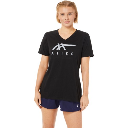 Asics Women's Stripes Vneck Training Apparel 2032c543 : Target