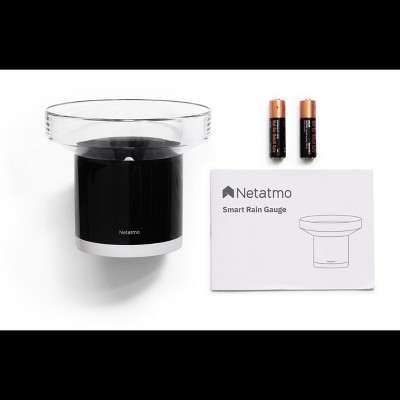 Netatmo Black Wireless Smart Home Rain Gauge