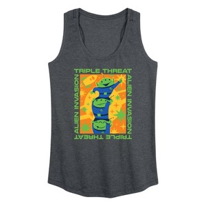 Women's - Disney - Aliens Triple Threat Graphic Racerback Tank - 1 of 4