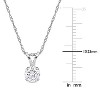CREATED FOREVER  |   14K White Gold 1/2 CT TW Lab Grown Diamond Solitaire Pendant With Chain - 2 of 4