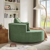 Sapphtopaz 1pc Accent Chair Upholstered Lounge Chair with 3 Removable Pillows, Swivel Round Sofa Chair, 360° Swivel Chair Accent Barrel Chair - 4 of 4