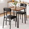 Dining Table for 2-Small Square Kitchen Dining Dinner Room Tables Set,Space Saving Wood Modern Dinette Accent Furniture - 3 of 4
