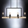 Urban Ambiance Modern Farmhouse Chandelier, 15''H x 33''W, Matte Black & White Ash Finish, UFS2000 - 4 of 4