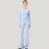 Anna-Kaci Active Women's Long Sleeve Cropped Sports Top with Open Back and Crisscross Strap Detail - 4 of 4