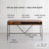 MH London Bilbao 22" Solid Wood and Metal  Base Writing Desk - 3 of 4
