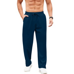 COOFANDY Men Jogger Yoga Sweatpants Casual Athletic Elastic Waist Pants Open Bottom Trouser Jersey Knit Pants with Pockets - 1 of 4