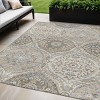 HomeRoots 5' X 8' Beige Gold And Denim Blue Floral Washable Indoor Outdoor Area Rug - 2 of 4