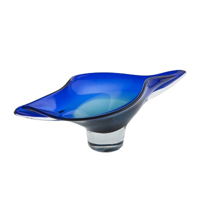 Beachcombers Glass Navy Decor Decorative Bowl