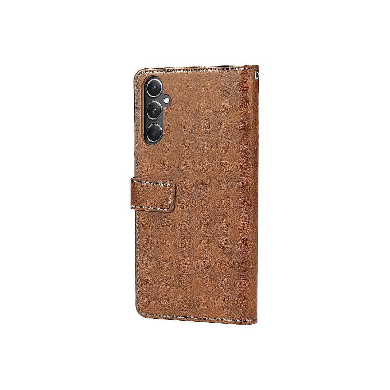 SaharaCase Genuine Leather Folio Wallet Case for Samsung Galaxy S23 FE Brown (CP00516), 2 of 7