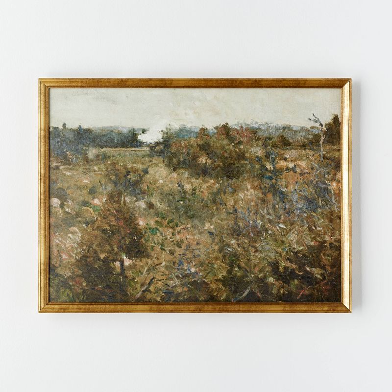 24&#34; x 18&#34; Landscape Study Framed Wall Canvas Antique Gold - Threshold&#8482; designed with Studio McGee, 1 of 11