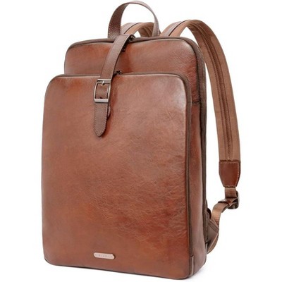 CLUCI Leather Backpack for Women 15.6 Inch Laptop Backpack Vegetable Tanned Full Grain Backpack Purse for Women Work Daypack