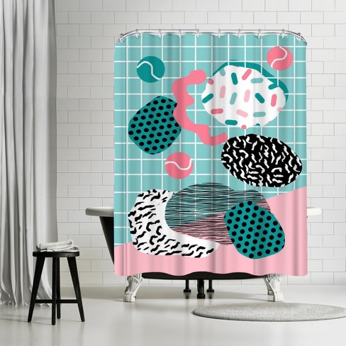 Americanflat 71" x 74" Shower Curtain, Throw Down by Wacka Designs