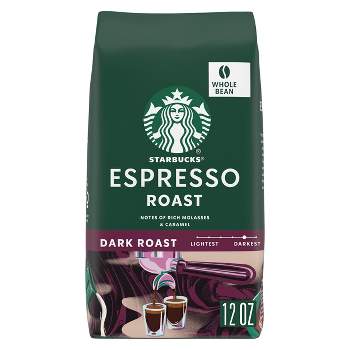 Starbucks Dark Roast Whole Bean Coffee — Espresso Roast — 100% Arabica — 1 bag (12 oz.)