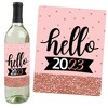 Big Dot Of Happiness Rose Gold Happy New Year - 2023 New Year&#039;s Eve Party Decorations For Women
