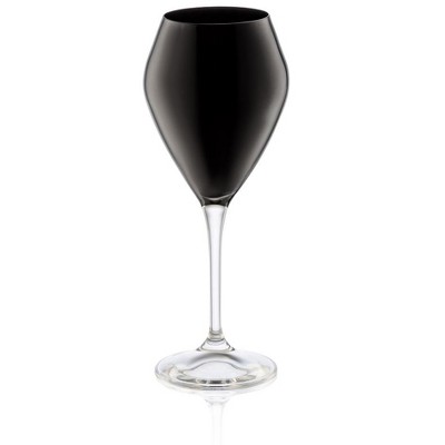 Set of 4 Black-Cased Stem Wine Glasses, Created for Macy's