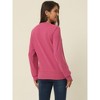 Seta T Women's Casual Fake Two-Piece Square Neck Long Sleeve Knit Blouse - 4 of 4