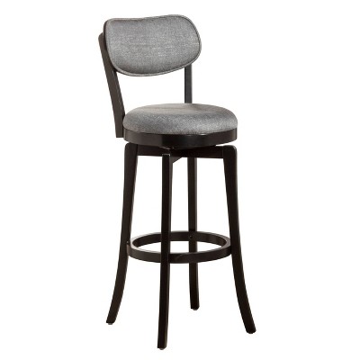 25" Sloan Swivel Counter Height Barstool Black/Gray - Hillsdale Furniture