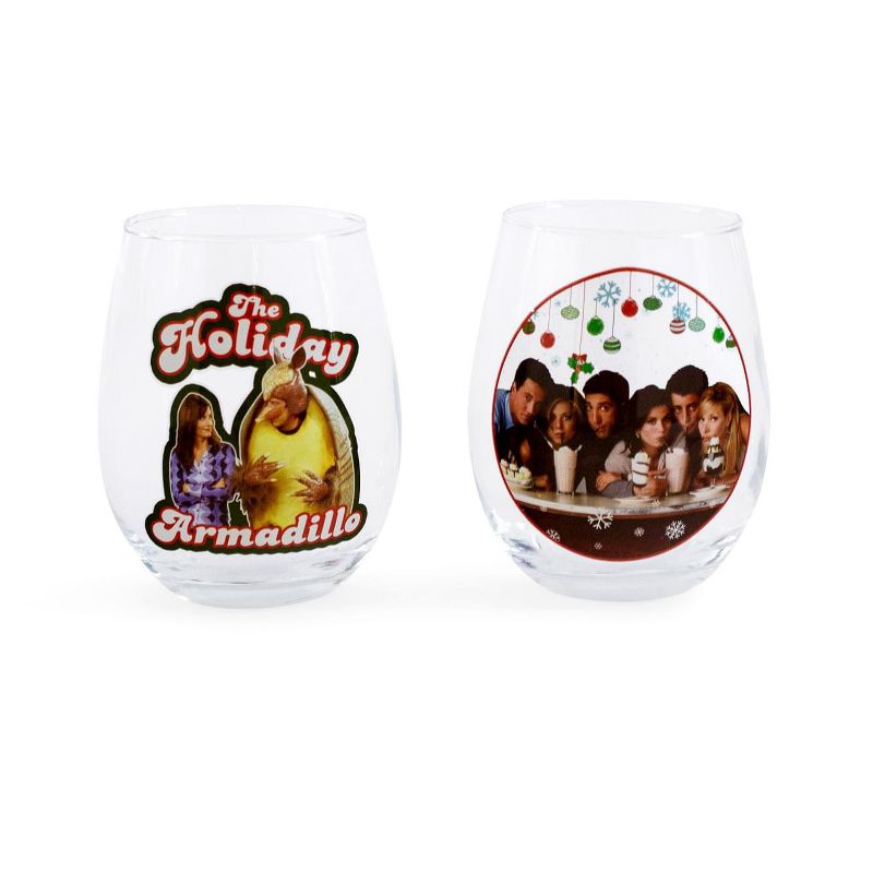 Friends Holiday 20oz Stemless Glass 2-Pack, 2 of 7