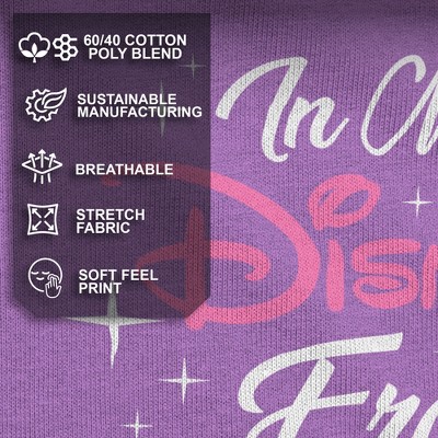 Disney Girl's Disney In My Disney Era T-Shirt - Purple Berry - Large — фото 4