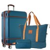 Vynxaria 24" Vintage Hardshell Luggage Set: Lightweight with Double Spinner Wheels, TSA Lock + Bags - 2 of 4
