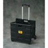 School Smart Folding Storage Cart on Wheels, Large, 16-1/4 x 13 x 13-1/2 Inches, Black - 2 of 4