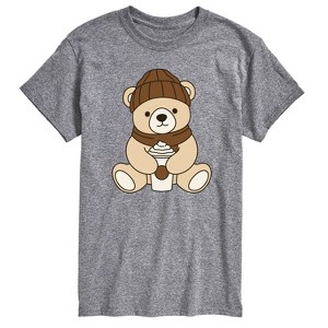 Men's - Instant Message - Coffee Bear Short Sleeve Graphic T-Shirt - 1 of 4
