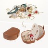 Unique Bargains Travel Size Small Portable Seashell-Shaped PU Leather Jewelry Box for Women and Girls - 2 of 4