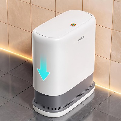 funest Bathroom Trash Cans, Garbage Can with Press Type Lid,3 Gallon Garbage Bin for Home,Office and Narrow Place