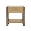Christopher Knight Home Toriel Rustic Nightstand with 1 Drawer and Lower Shelf - 4 of 4