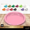 Disposable Plastic Plates, 10.4 Inches Plastic Dinner Plates, Strong and Sturdy Plates for Party, Holiday, Picnic, or Travel Party Plates, Pack of 50 - 4 of 4