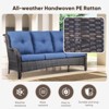 Buenhomino 6 Pieces Patio Furniture Set, Wicker Patio Conversation Sets, Outdoor Rattan Sofa Chairs with Coffee Table, High Back, Ottoman, Cushions - 2 of 4