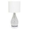 Lalia Home 22" Glamorous Curvy Crystal Table Lamp Chrome - 4 of 4