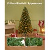 VEVOR Christmas Tree, 4ft Prelit Artificial Xmas Tree,Decor Trees with 120 Warm White LED Lights, 8 Lighting Modes, 539 Branch Tips & Metal Base,Green - 4 of 4