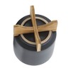 Okak Ceramic Pots for Plants Flower with Wooden Base Plants Planter for Flowers, Vegetables, Herbs, 5"/8"/10" - 3 of 4