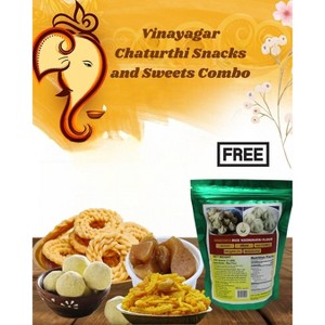 Shastha Festive Combo - Gss Special Mixture , Halwa , Rava Ladoo , Small Hand Murukku For chaturthi + Free Kozhukattai Flour - 1 of 4