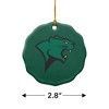 Chicago State University Primary Logo Porcelain Scalloped Holiday Christmas Tree Ornament  2.8" (7.1 cm) - 3 of 4