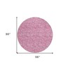 Blush And Ivory Floral Washable Indoor Outdoor Area Rug - 3 of 4