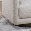 Racxily Swivel Accent Chair with Armrest, Modern 360 Degree Swivel Barrel Chair, Comfy Boucle Armchair Single Sofa for Living Room, Bedroom - 4 of 4