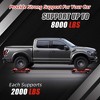 4 PCS Car Dolly Set with Tow Hook, 8000 LB Vehicle Dollies with Sidebar, Reinforced Handle, Wheel Dollies with Brake, Ideal for Moving Truck, Vehicle - 2 of 4