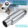 GOTGELIF 2.5" Inlet & Outlet Stainless Steel Car Exhaust Tip Exhaust Muffler with Burnt Tip - 2 of 4