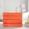 Premium Cotton Herringbone Medium Weight Bathroom Towel Set by Blue Nile Mills - 2 of 4