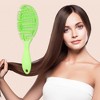 Unique Bargains Grid Hair Brush Shower Detangler Need to Vent Detangling Brush Rubber - 3 of 4