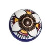 HomeRoots Set of Eight Blue And White Ceramic And Metal Drawer Pull Knobs - 4 of 4