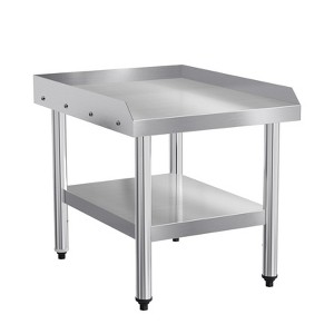 ROVSUN 24" x 30" Stainless Steel Equipment Stand with Adjustable Undershelf, Grill Stand Table for Restaurant Home - 1 of 4