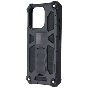 MyBat Sturdy Hybrid Series Case with Kickstand for Apple iPhone 15 - Black - 1 of 1